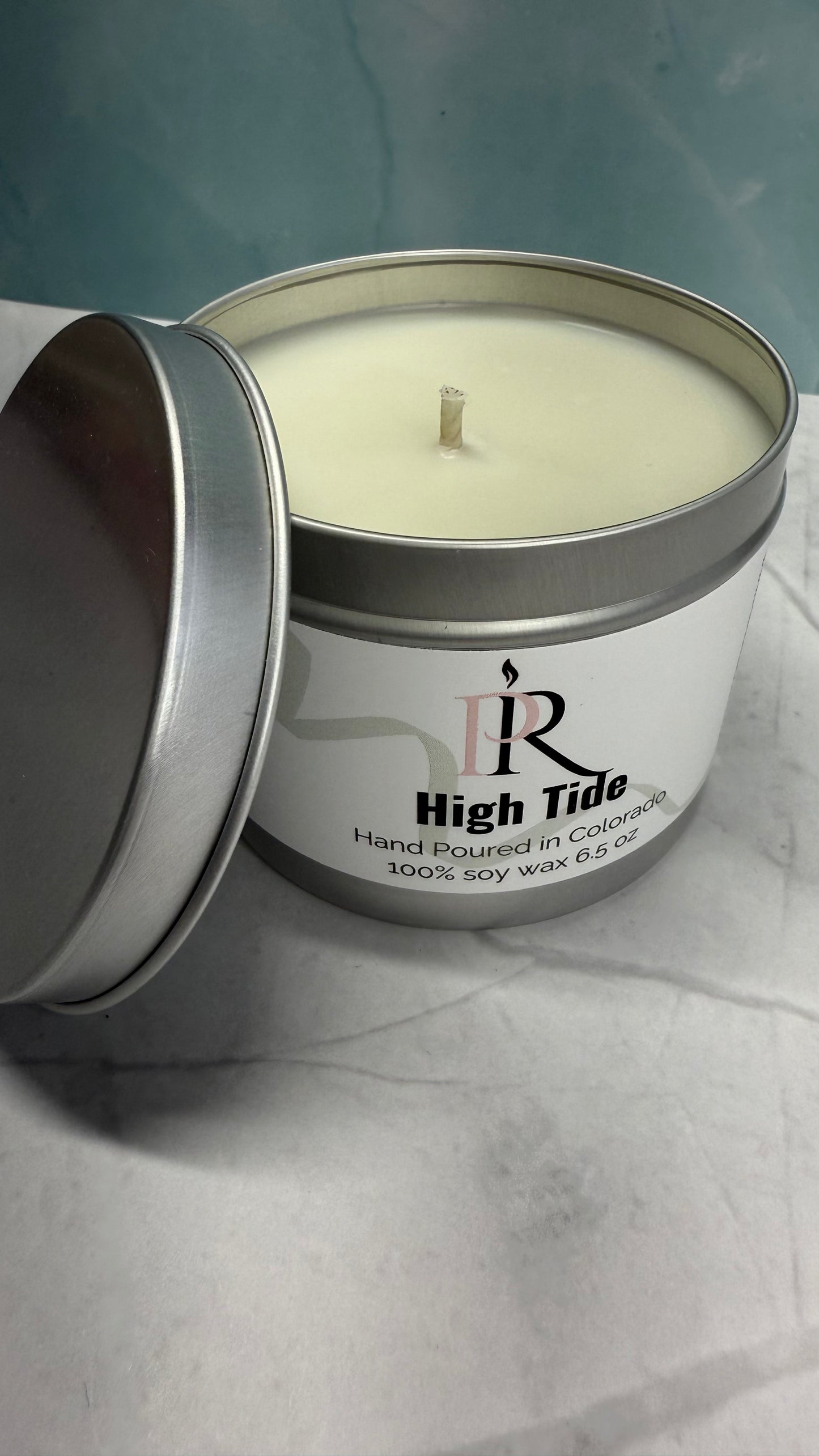 6.5 oz Refillable Tins for Carousel Ridged Candle Jars - hand poured - clean scent - soy wax candle