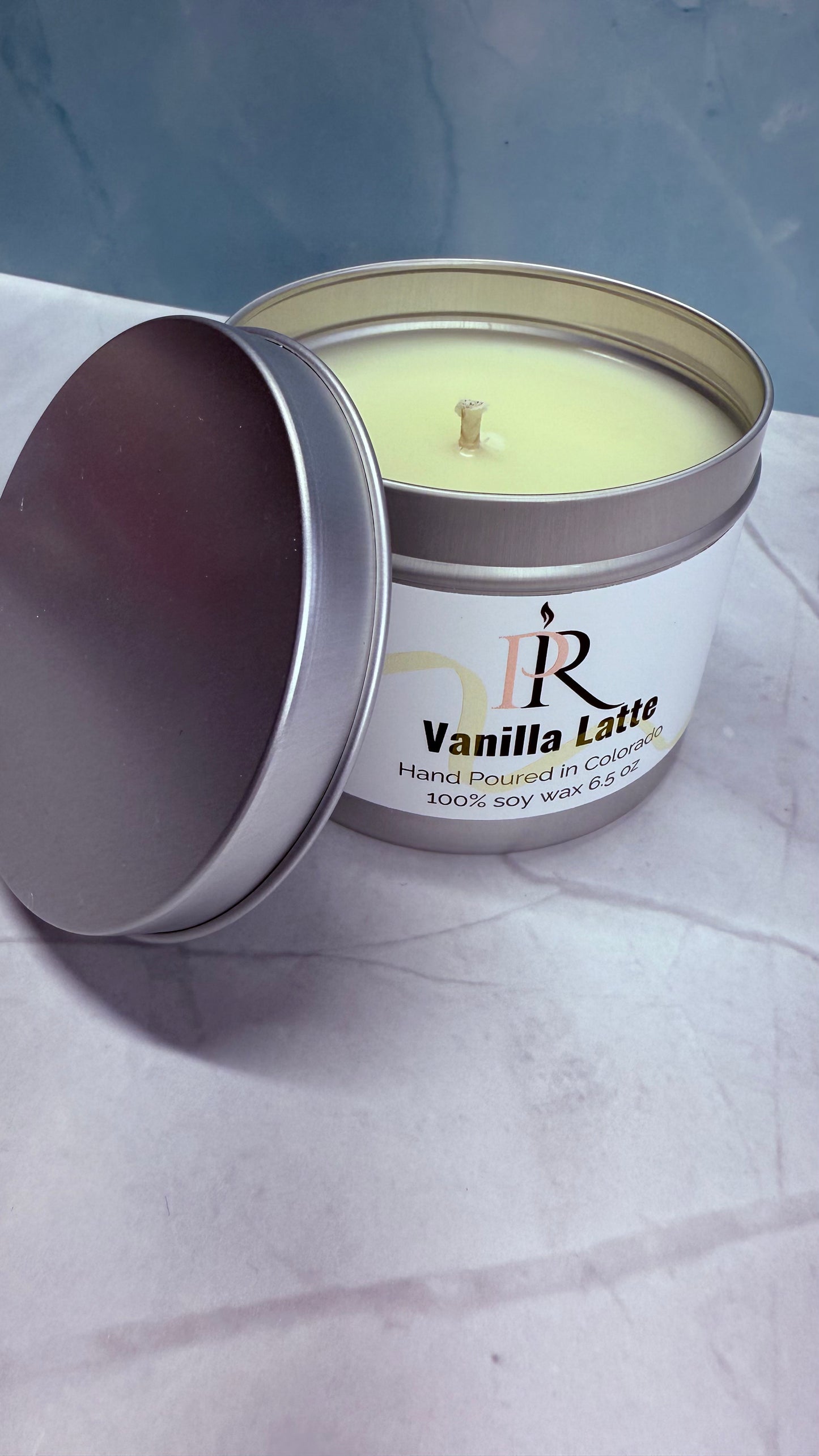 6.5 oz Refillable Tins for Carousel Ridged Candle Jars - hand poured - clean scent - soy wax candle