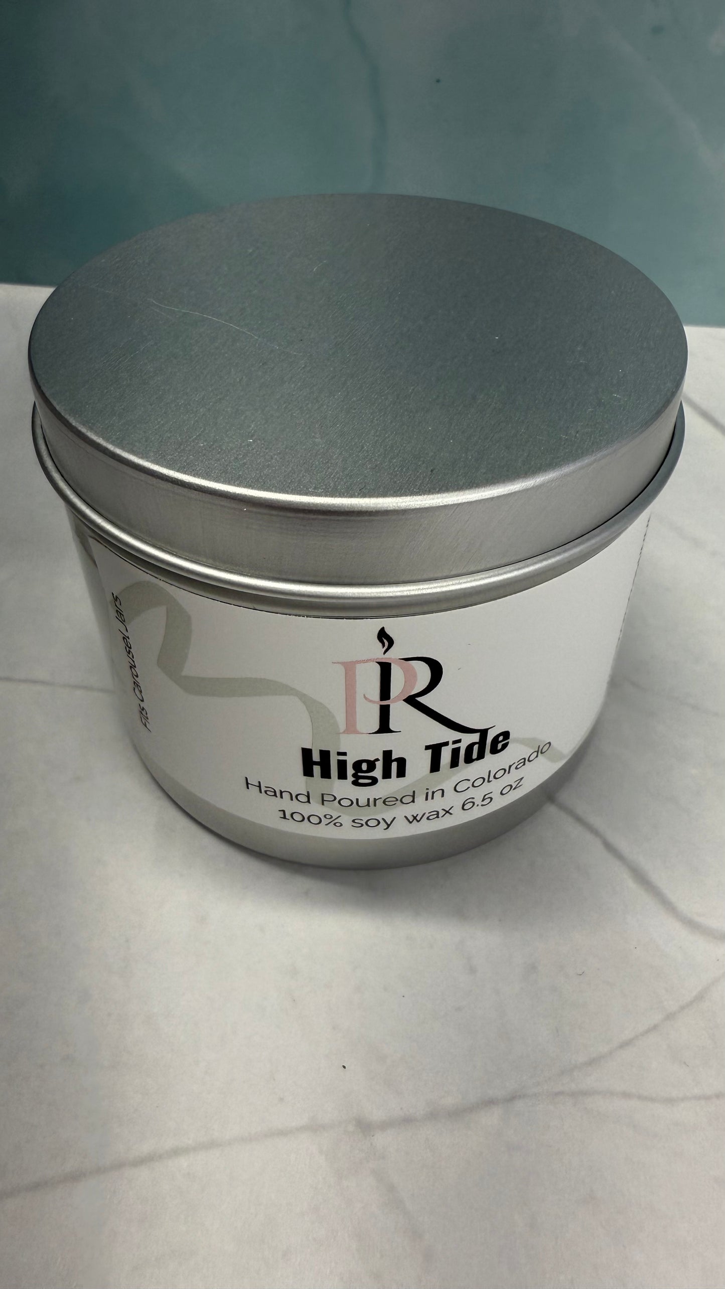 6.5 oz Refillable Tins for Carousel Ridged Candle Jars - hand poured - clean scent - soy wax candle