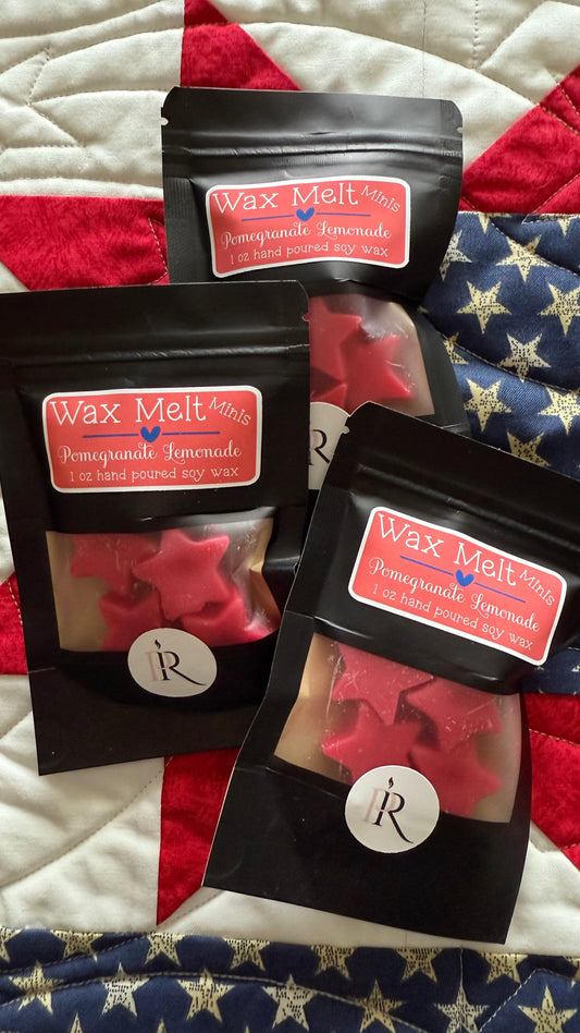 1 ounce Soy Wax Star Shaped Melt Minis - Pomegranate Lemonade
