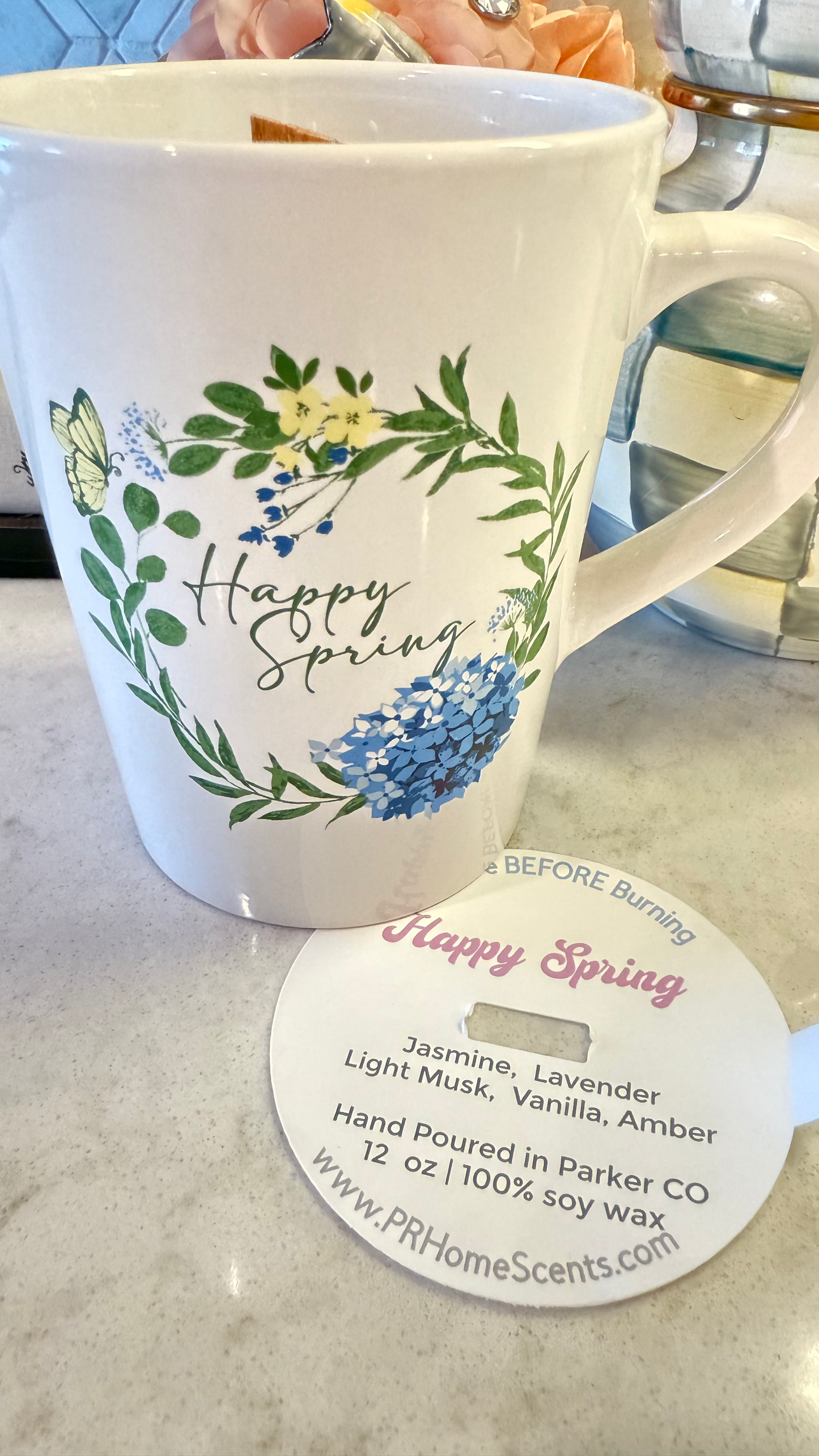 Spring Mug Candles