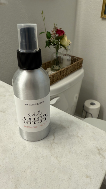 Midnight Peony Room Spray - Odor Eliminating - Non Toxic, VOC Free, Paraben Free ,Phthalate Free, Vegan Friendly, Cruelty Free, clean scent