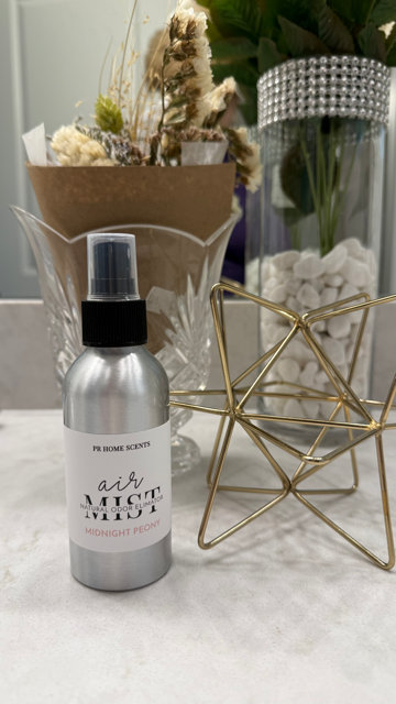 Midnight Peony Room Spray - Odor Eliminating - Non Toxic, VOC Free, Paraben Free ,Phthalate Free, Vegan Friendly, Cruelty Free, clean scent