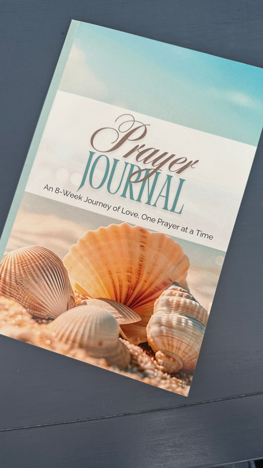 8-week Prayer Journal focusing on love, starting with John 3:16. Guided prayers & reflections for spiritual growth. Available on Shopify & Amazon.