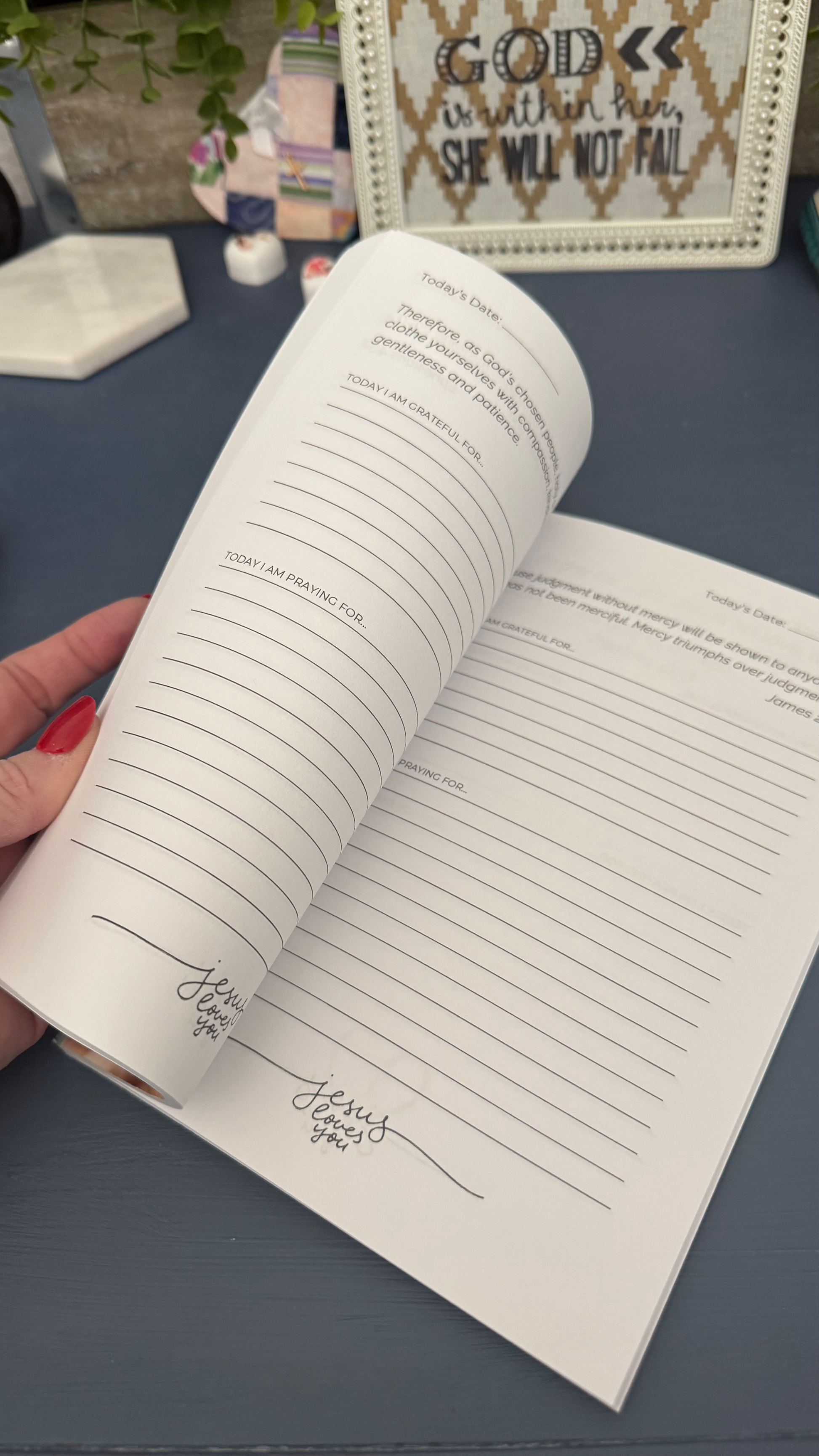 8-week Prayer Journal focusing on love, starting with John 3:16. Guided prayers & reflections for spiritual growth. Available on Shopify & Amazon.
